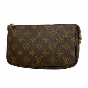 Louis Vuitton Monogram Pochette Accessoires M51980 Brown Women's Bag/Pouch